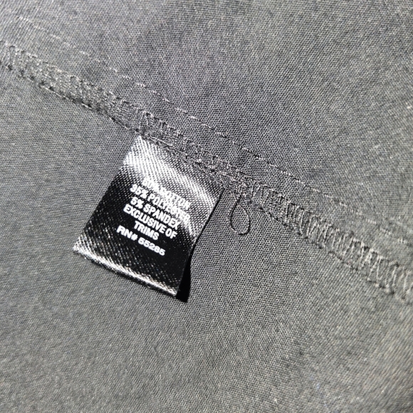 Express Design Studio Solid Black Short Sleeve Shirt Dress 8 - Picture 6 of 6